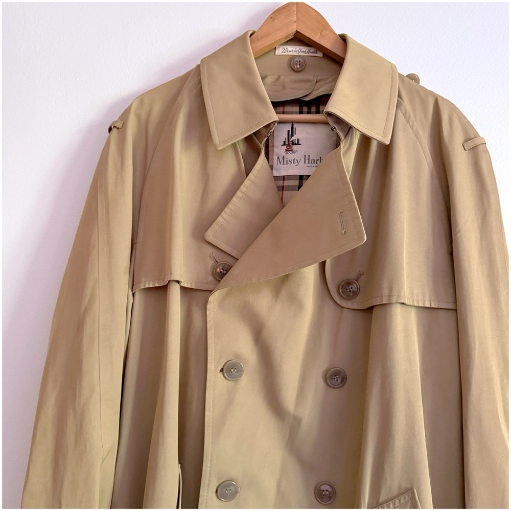 Vintage Trench Coat 42 Regular - Picture 4 of 16